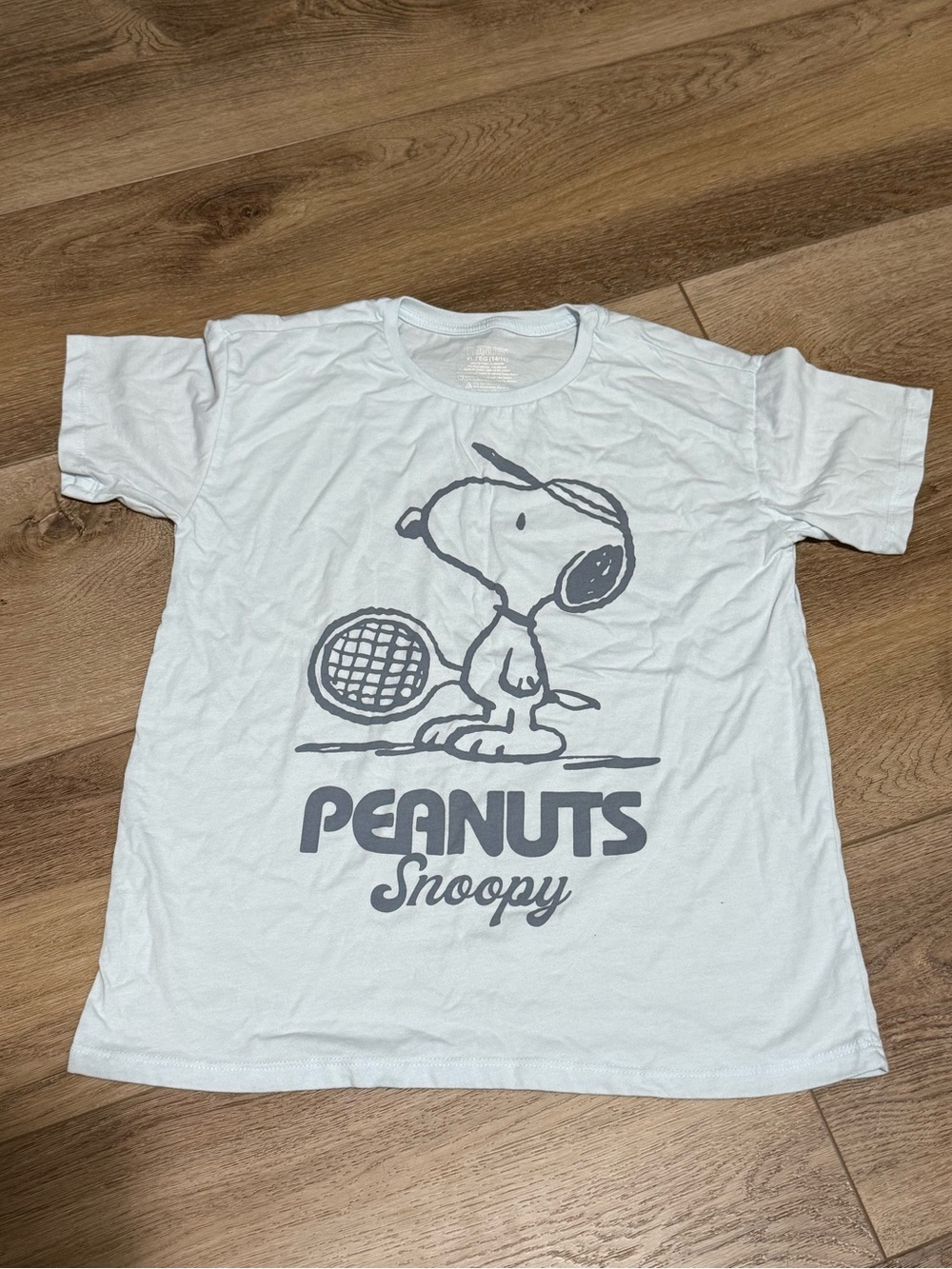 Peanuts White Snoopy Tennis Graphic Dog Tee